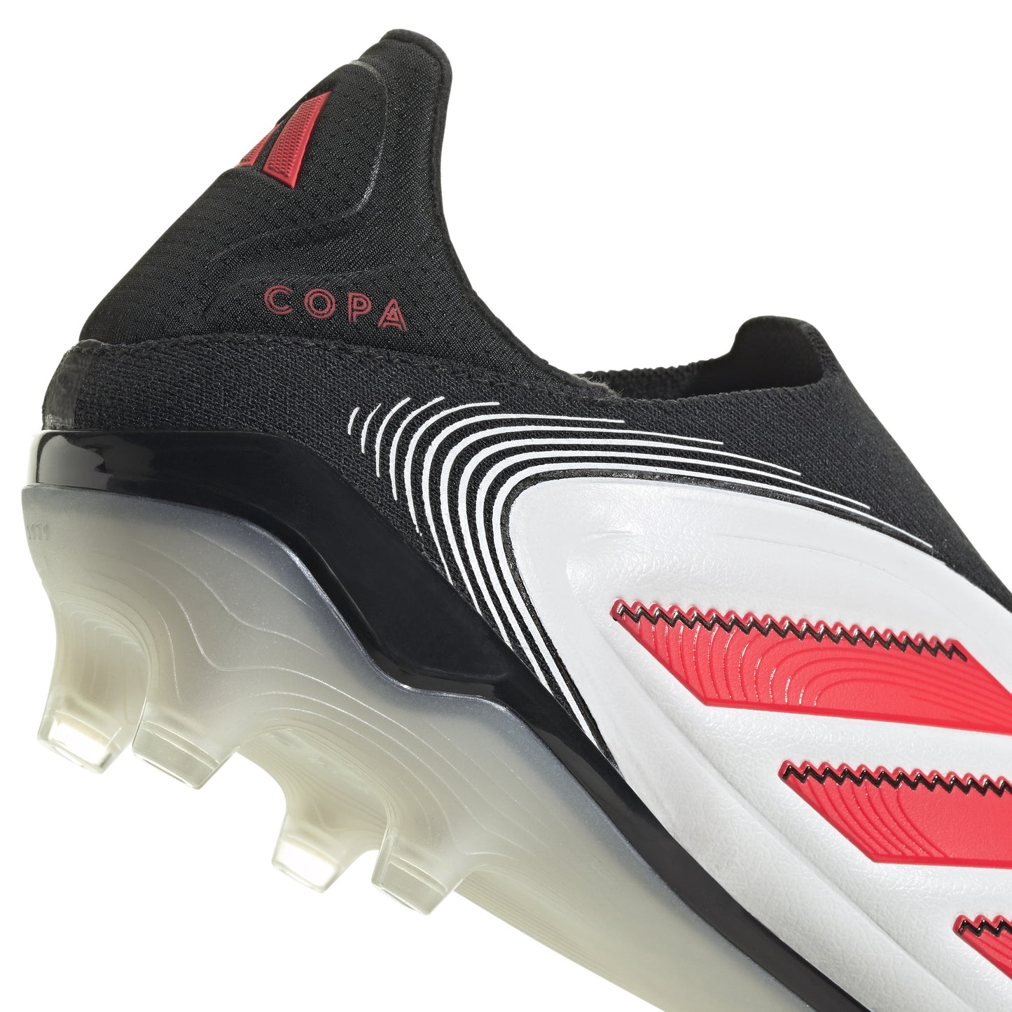 adidas Copa Pure 3 Laceless ELITE FG - Cloud White / Lucid Red / Core Black