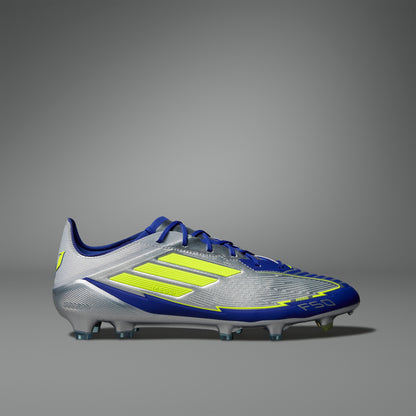 adidas Messi F50 Elite FG - Silver Metallic / Solar Yellow / Lucid Blue