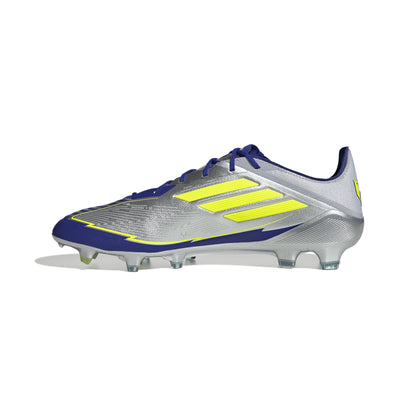 adidas Messi F50 Elite FG - Silver Metallic / Solar Yellow / Lucid Blue