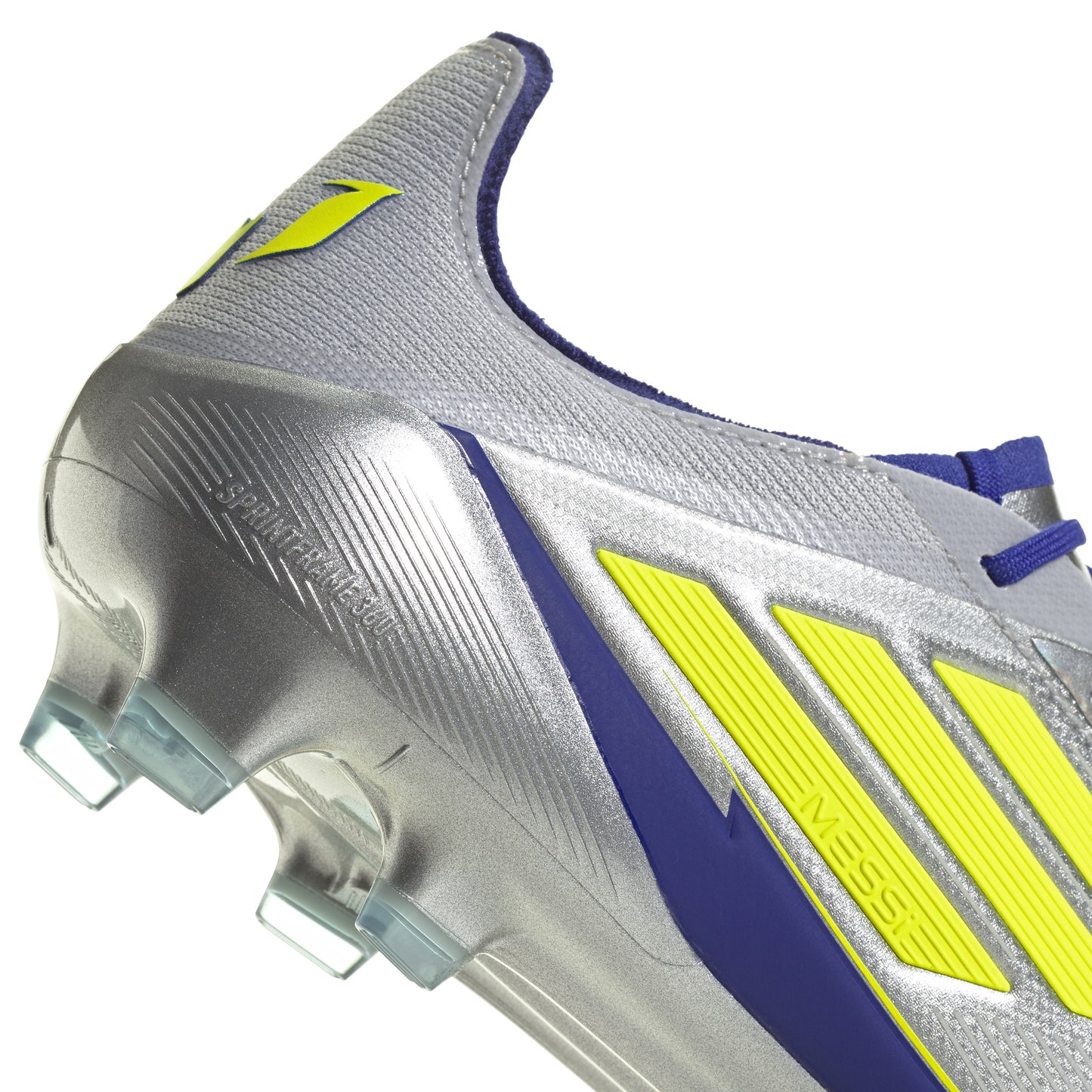 adidas Messi F50 Elite FG - Silver Metallic / Solar Yellow / Lucid Blue