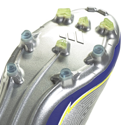 adidas Messi F50 Elite FG - Silver Metallic / Solar Yellow / Lucid Blue