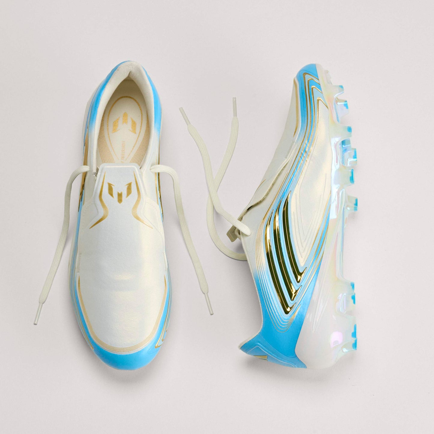 adidas F50 Messi Elite FG - Ivory / Semi Blue Burst / Icey Blue