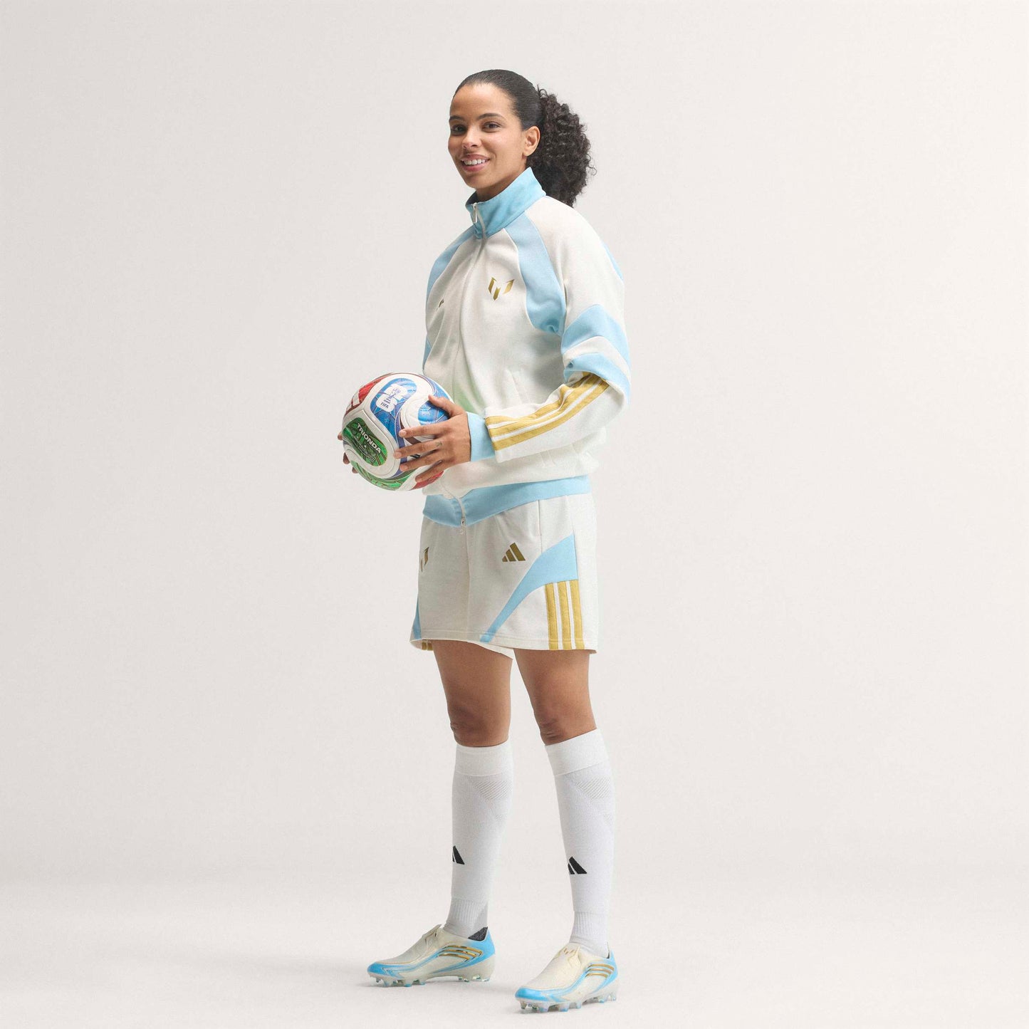 adidas F50 Messi Elite FG - Ivory / Semi Blue Burst / Icey Blue
