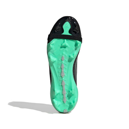 adidas Predator Elite Fold-Over Tongue FG Kids - Core Black / Silver Metallic / Pulse Mint