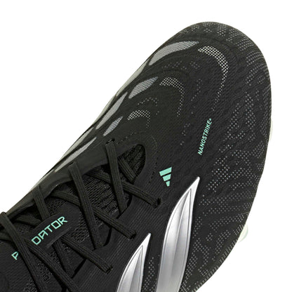 adidas Predator Elite FG - Core Black / Silver Metallic / Pulse Mint
