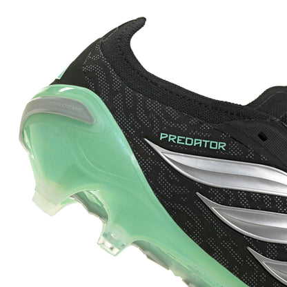 adidas Predator Elite FG - Core Black / Silver Metallic / Pulse Mint