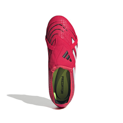 adidas Predator Elite Fold-Over Tongue J FG - Lucid Red / Cloud White / Core Black