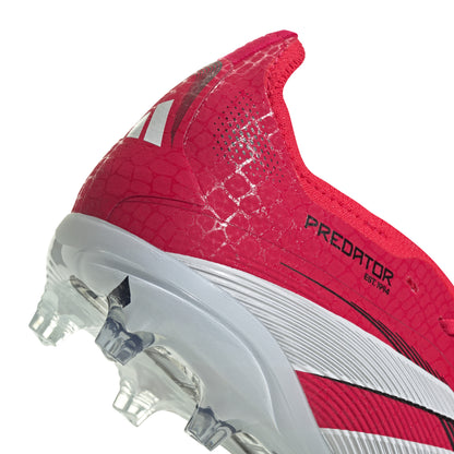 adidas Predator Elite Fold-Over Tongue J FG - Lucid Red / Cloud White / Core Black