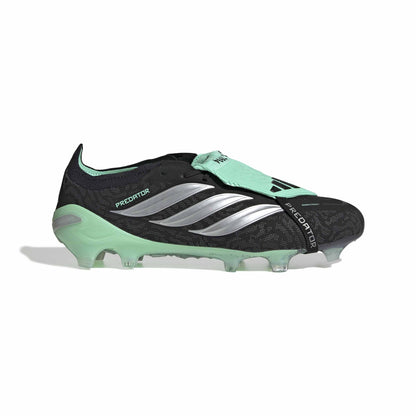 adidas Predator Elite Fold-Over Tongue FG - Core Black / Silver Metallic / Pulse Mint