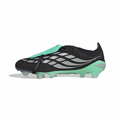 adidas Predator Elite Fold-Over Tongue FG - Core Black / Silver Metallic / Pulse Mint