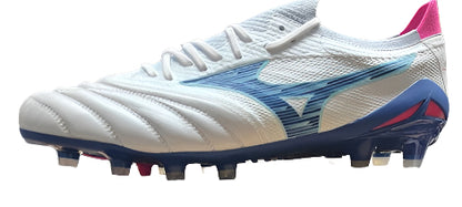 Mizuno Morelia Neo IV Beta Elite FG - White / Tanager Turquoise / Pink Tetra