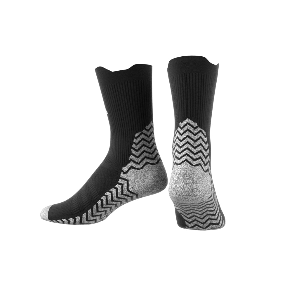 adidas Football GRIP Knitted Crew Light Performance Socks - Black / White