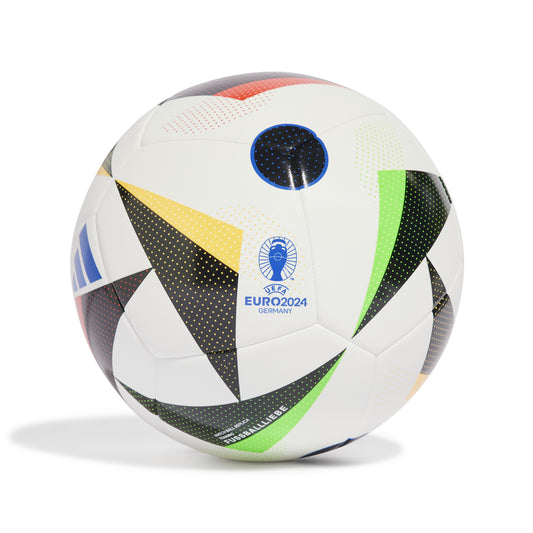 adidas Euro 24 Training Football - White/Black/Glow Blue