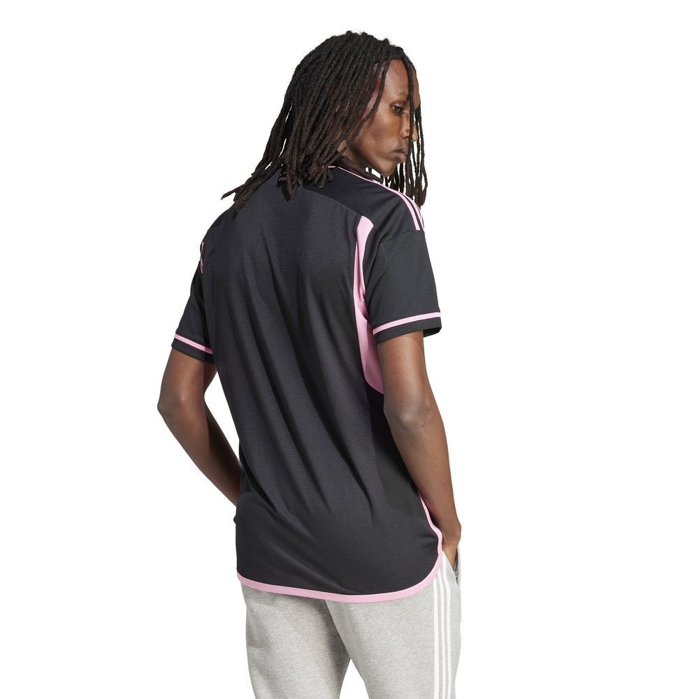 adidas Inter Miami CF 23-24 Away Authentic Jersey - Black/Pink