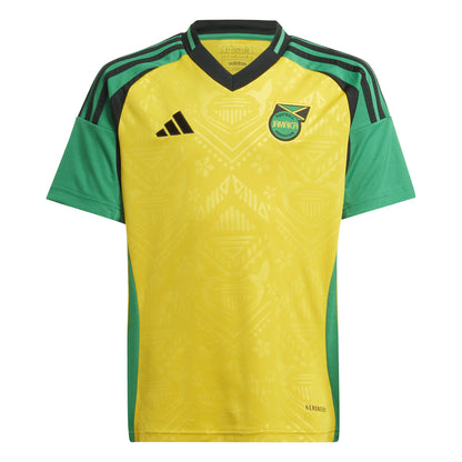 adidas Jamaica 24 Jr Home Jersey - Hazy Yellow