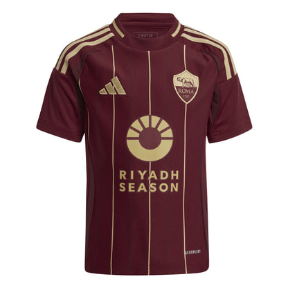 adidas AS Roma 24-25 Kids Home Jersey - Team Coll Burgundy 2