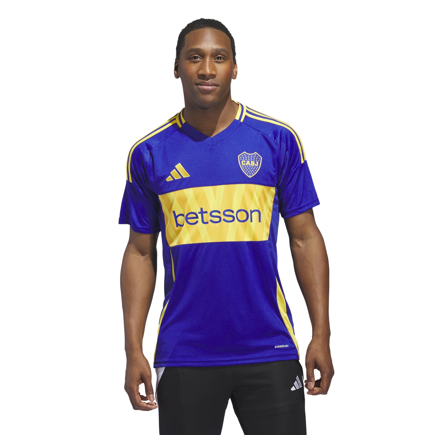 adidas Boca Juniors' 24-25 Home Jersey - Semi Lucid Blue / Bold Gold