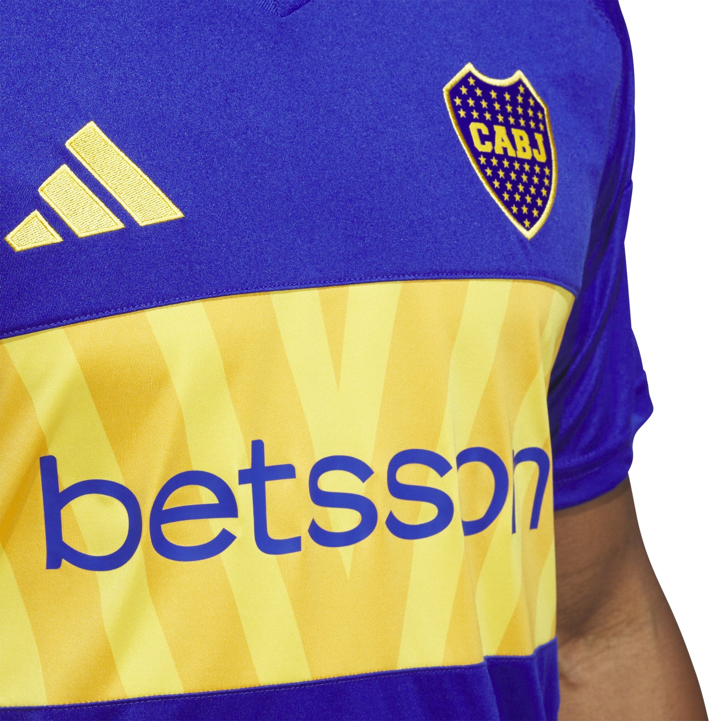 adidas Boca Juniors' 24-25 Home Jersey - Semi Lucid Blue / Bold Gold