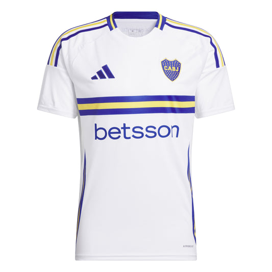 adidas Boca Juniors' 24-25 Away Jersey - White / Semi Lucid Blue / Bold Gold