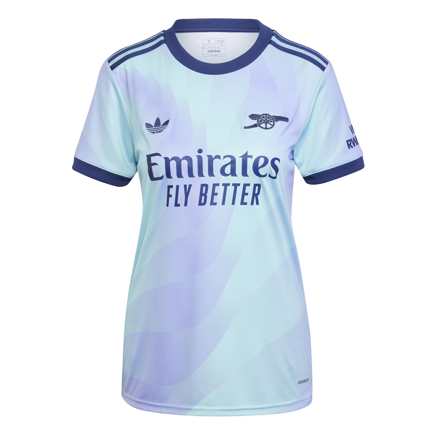 adidas Arsenal FC 24-25 W 3rd Jersey - Clear Aqua / Light Flash Purple”