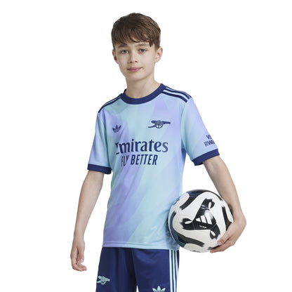 adidas Arsenal FC 24-25 Kids 3rd Jersey - Clear Aqua / Light Flash Purple