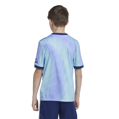 adidas Arsenal FC 24-25 Kids 3rd Jersey - Clear Aqua / Light Flash Purple