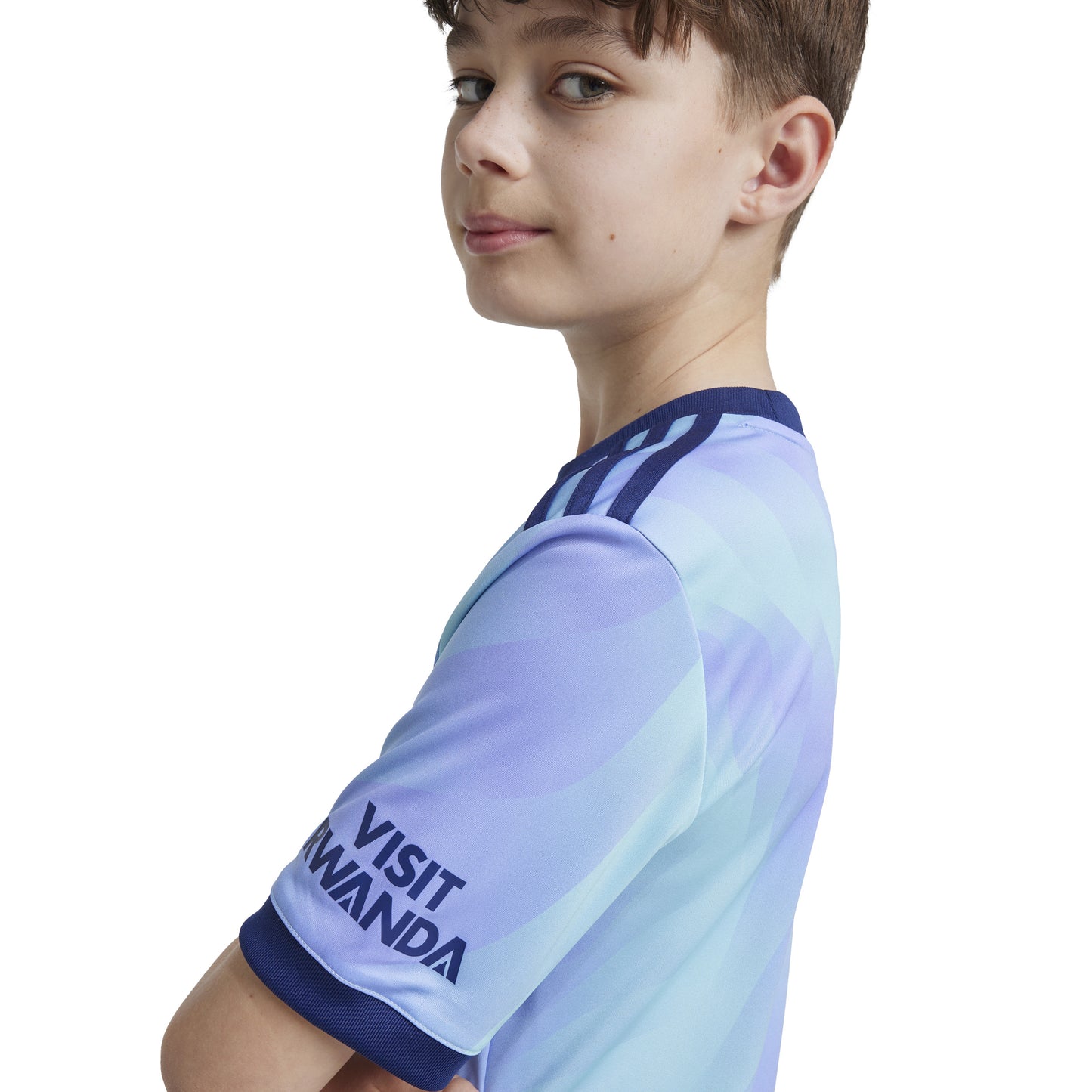 adidas Arsenal FC 24-25 Kids 3rd Jersey - Clear Aqua / Light Flash Purple