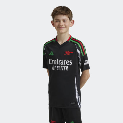 adidas Arsenal FC 24-25 Away Kids Jersey - Black