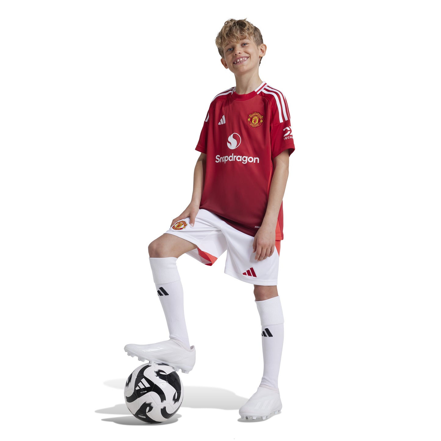 adidas Manchester United FC 24-25 Jr Home - Red