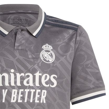 adidas Real Madrid Jr 3rd Jersey 24-25 - Charcoal