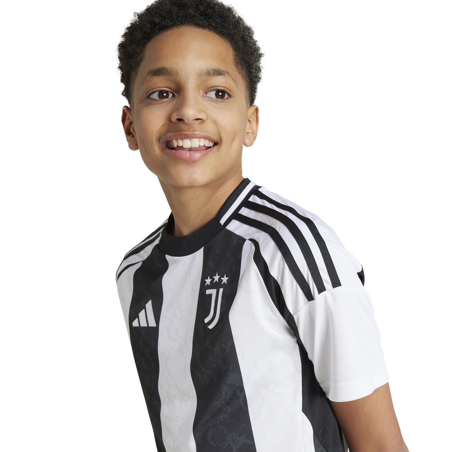 adidas Juventus 24-25 Kids Home Jersey - White / Black