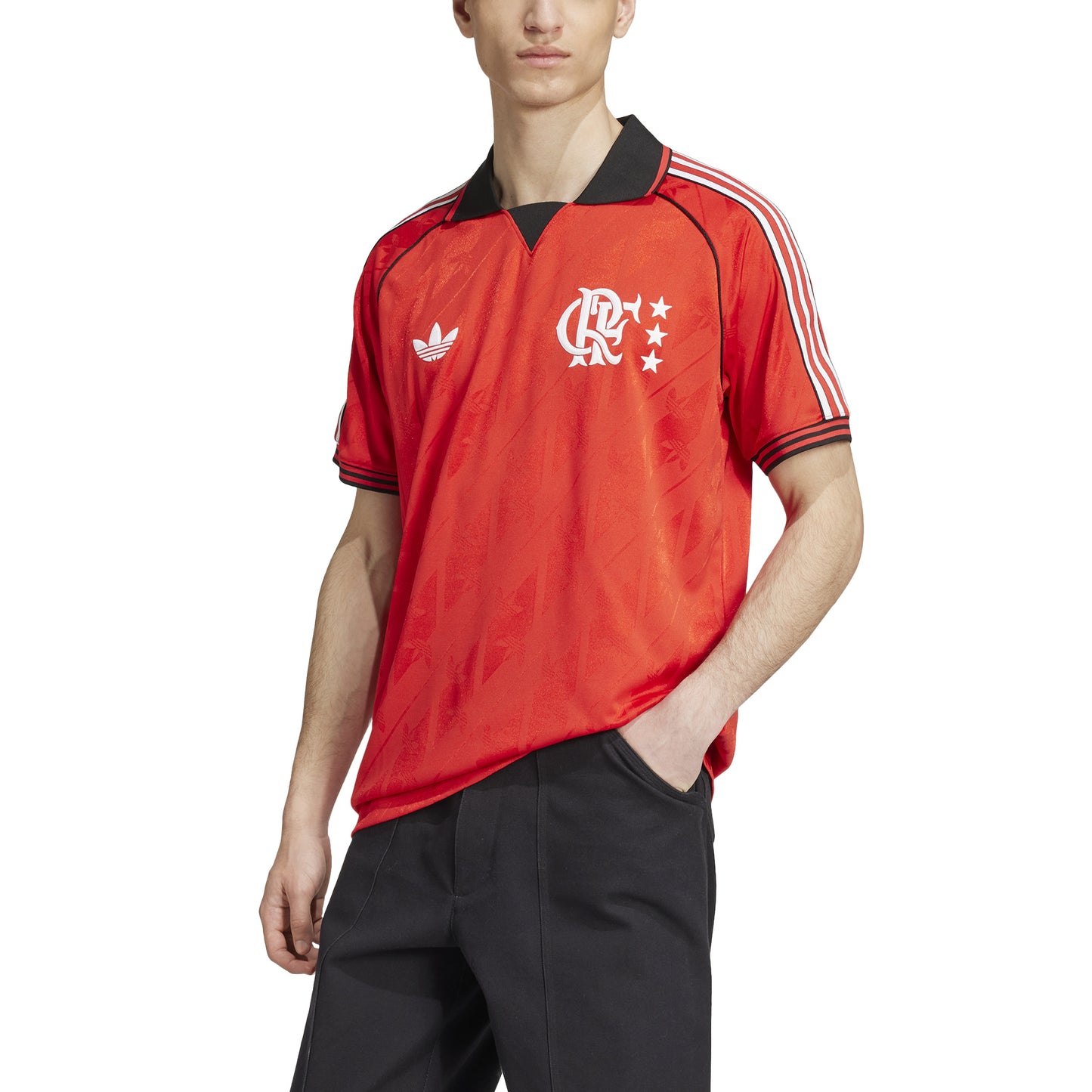 adidas CR Flamengo LFSTLR Jersey - Lush Red / White