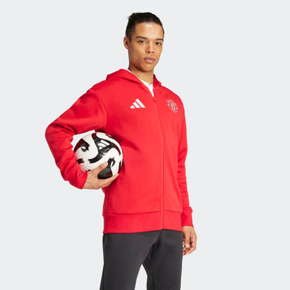 adidas Manchester United FC Anthem Jacket - Red