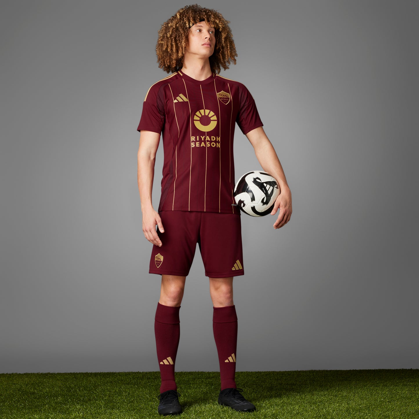 adidas AS Roma 24-25 Home - Team Coll Burgundy 2