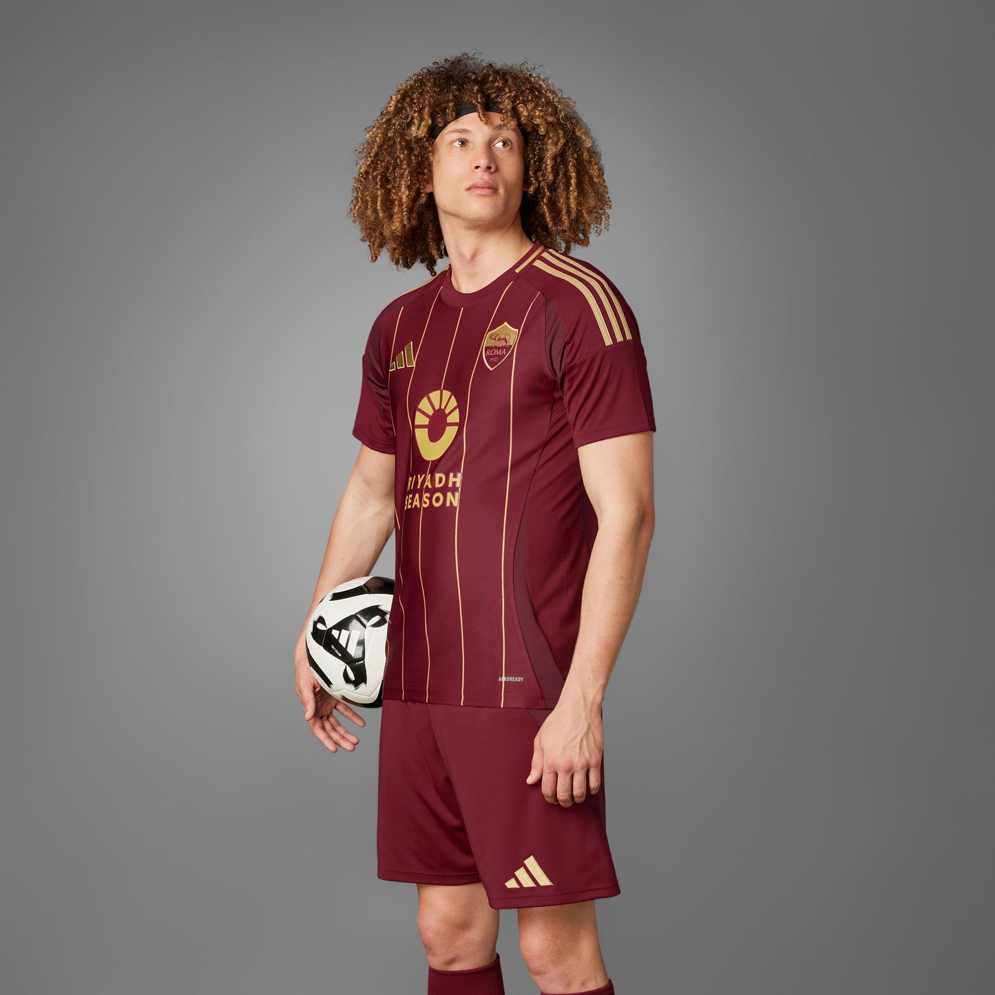 adidas AS Roma 24-25 Home - Team Coll Burgundy 2