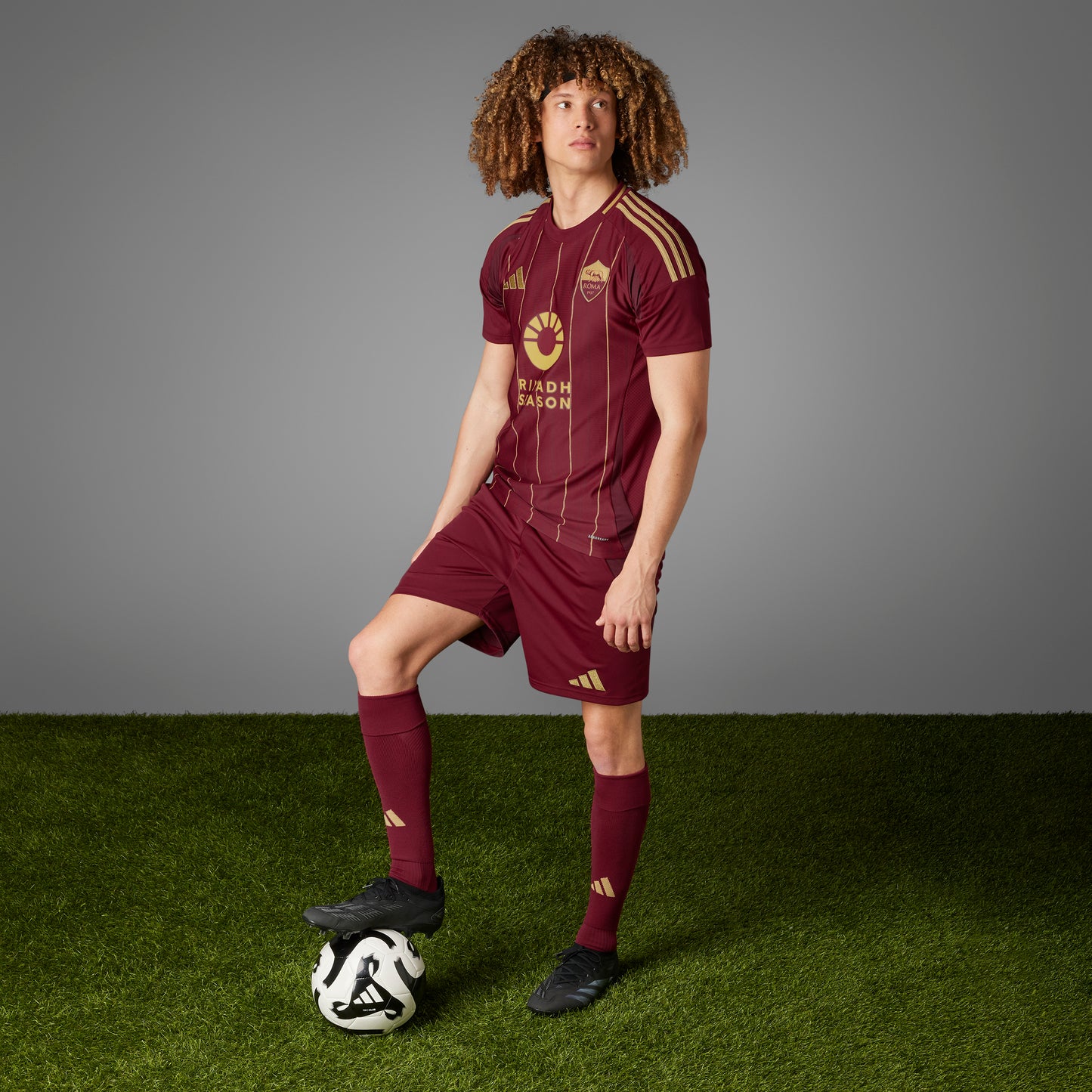 adidas AS Roma 24-25 Home - Team Coll Burgundy 2