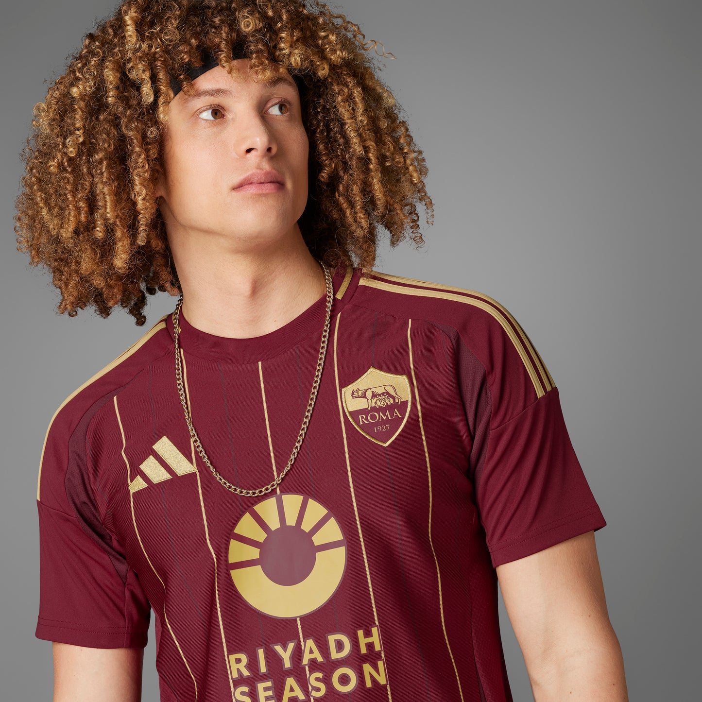 adidas AS Roma 24-25 Home - Team Coll Burgundy 2