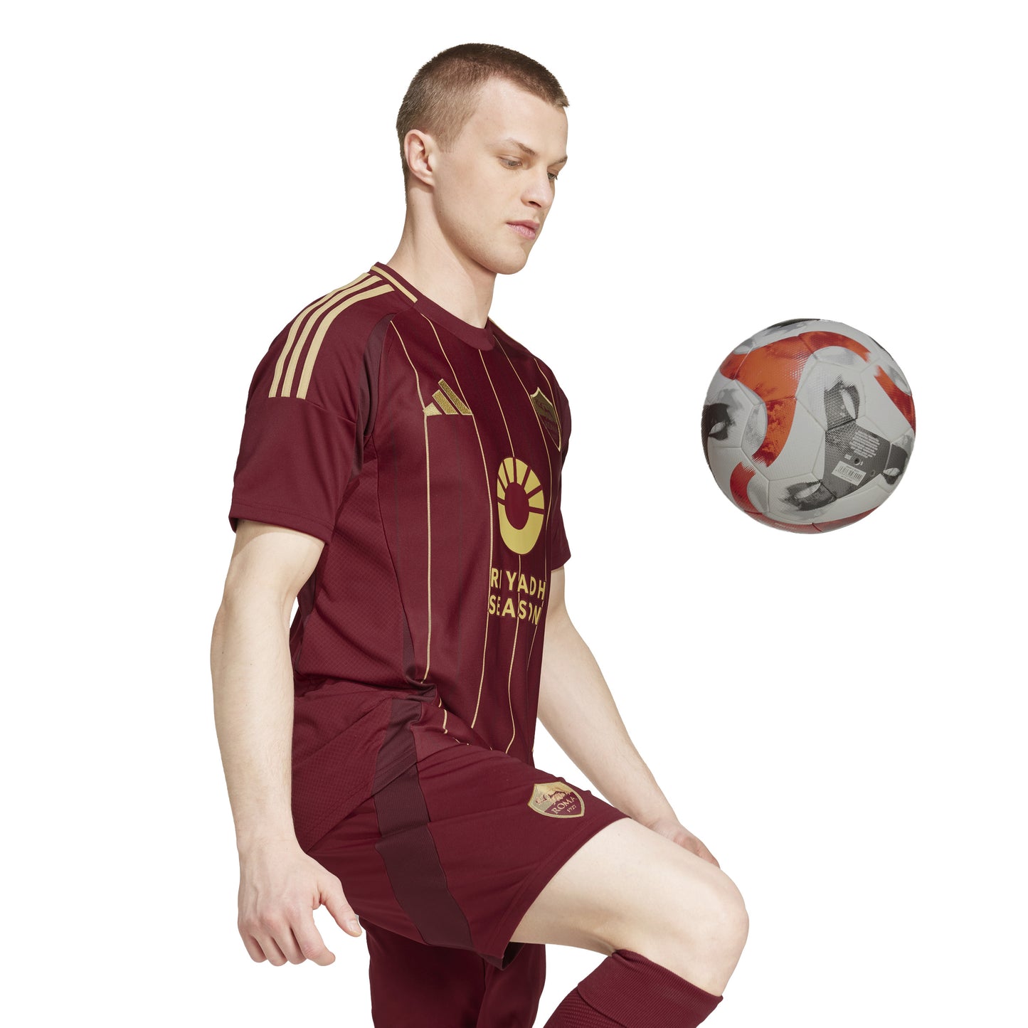 adidas AS Roma 24-25 Home - Team Coll Burgundy 2