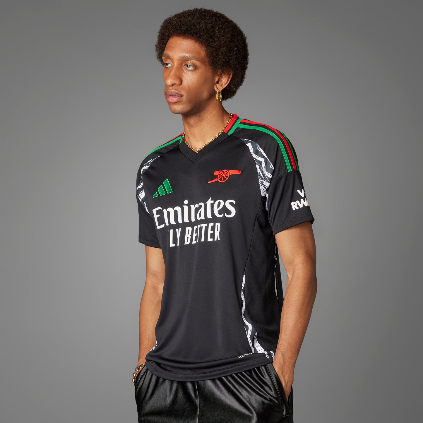 adidas Arsenal FC 24-25 Away Jersey - Black