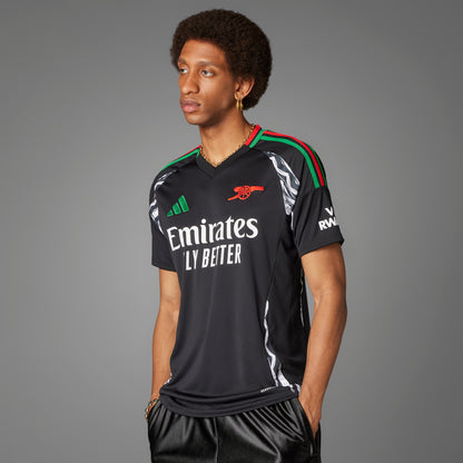 adidas Arsenal FC 24-25 Away Jersey - Black