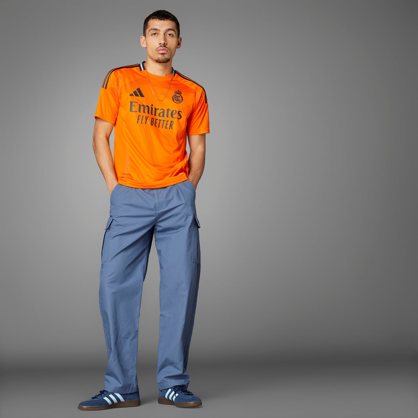 adidas Real Madrid Away Jersey 24-25 - Crew Orange