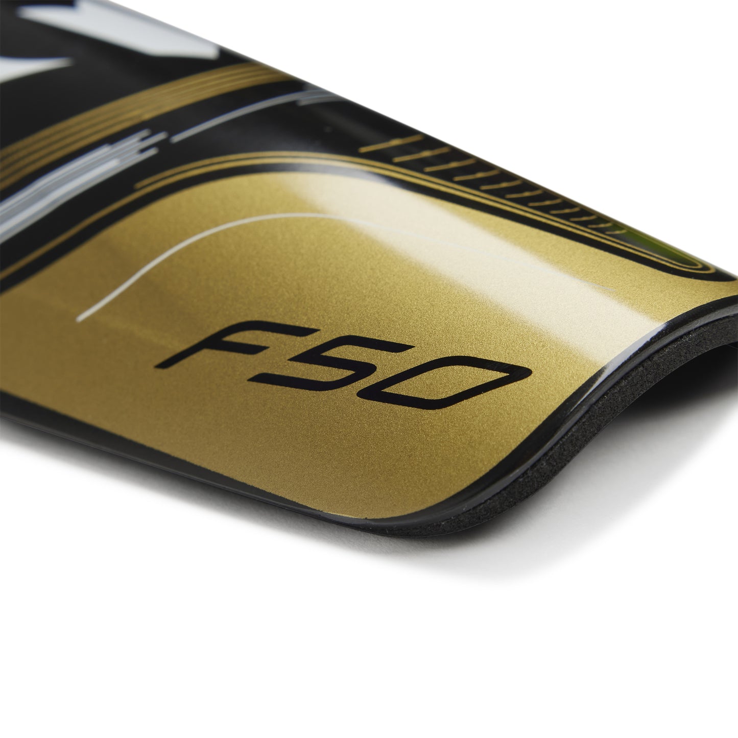 adidas Messi Club Shin Guards - Core Black / Gold Metallic / White