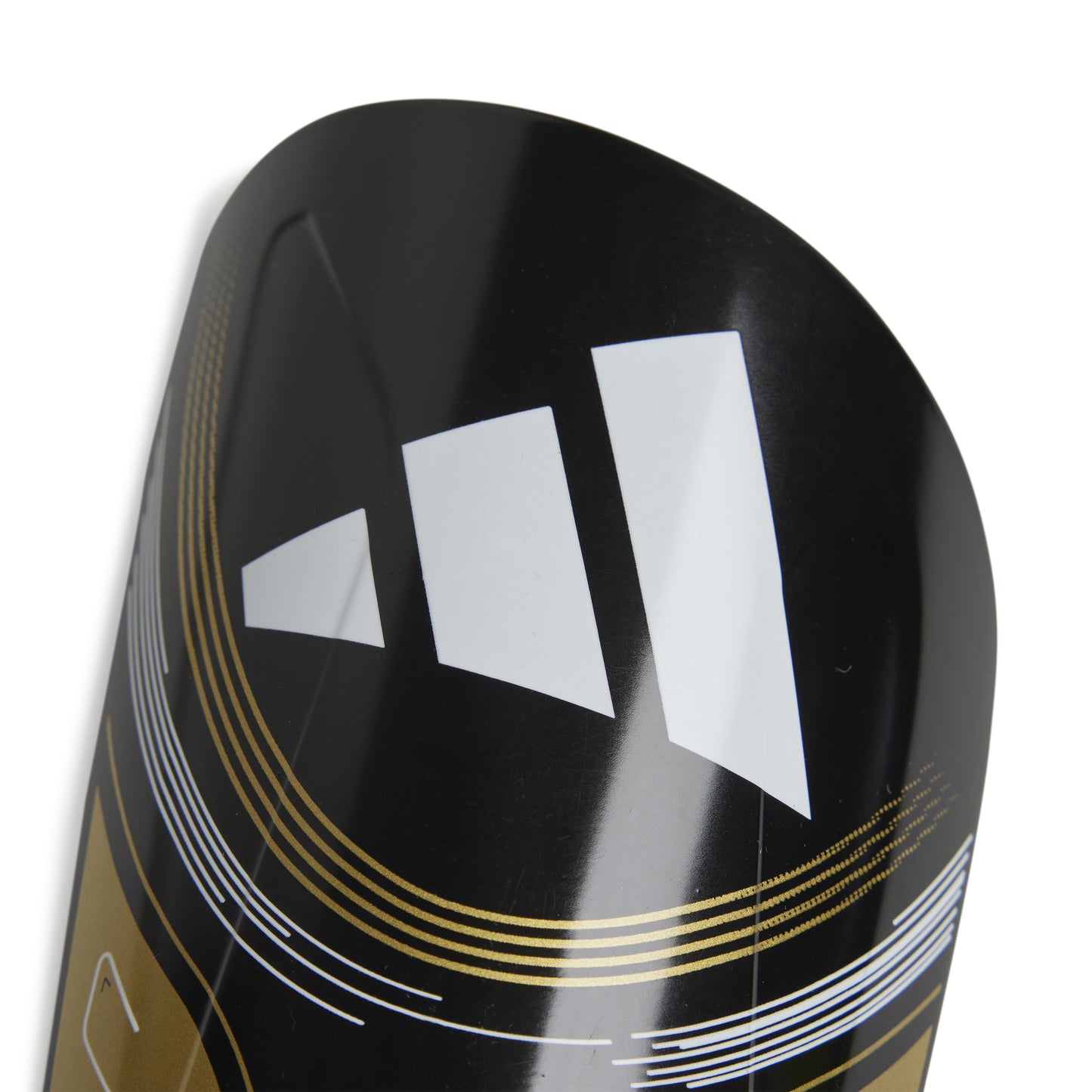 adidas Messi Club Shin Guards - Core Black / Gold Metallic / White