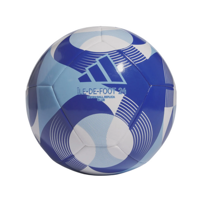 adidas Paris 2024 Olympics Île-De-Foot 24 Club Ball - White / Clear Sky / Royal Blue