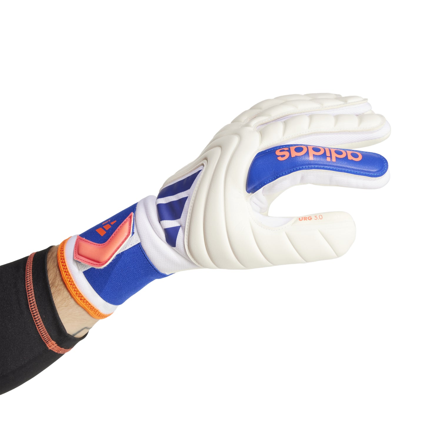 adidas Copa League Goalkeeper Gloves - White / Lucid Blue / Solar Red