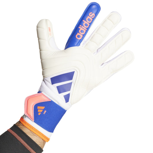 adidas Copa League Goalkeeper Gloves - White / Lucid Blue / Solar Red