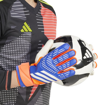 adidas Predator Match Goalkeeper Gloves - Lucid Blue/Solar Red/White