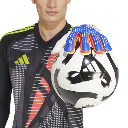 adidas Predator Match Goalkeeper Gloves - Lucid Blue/Solar Red/White