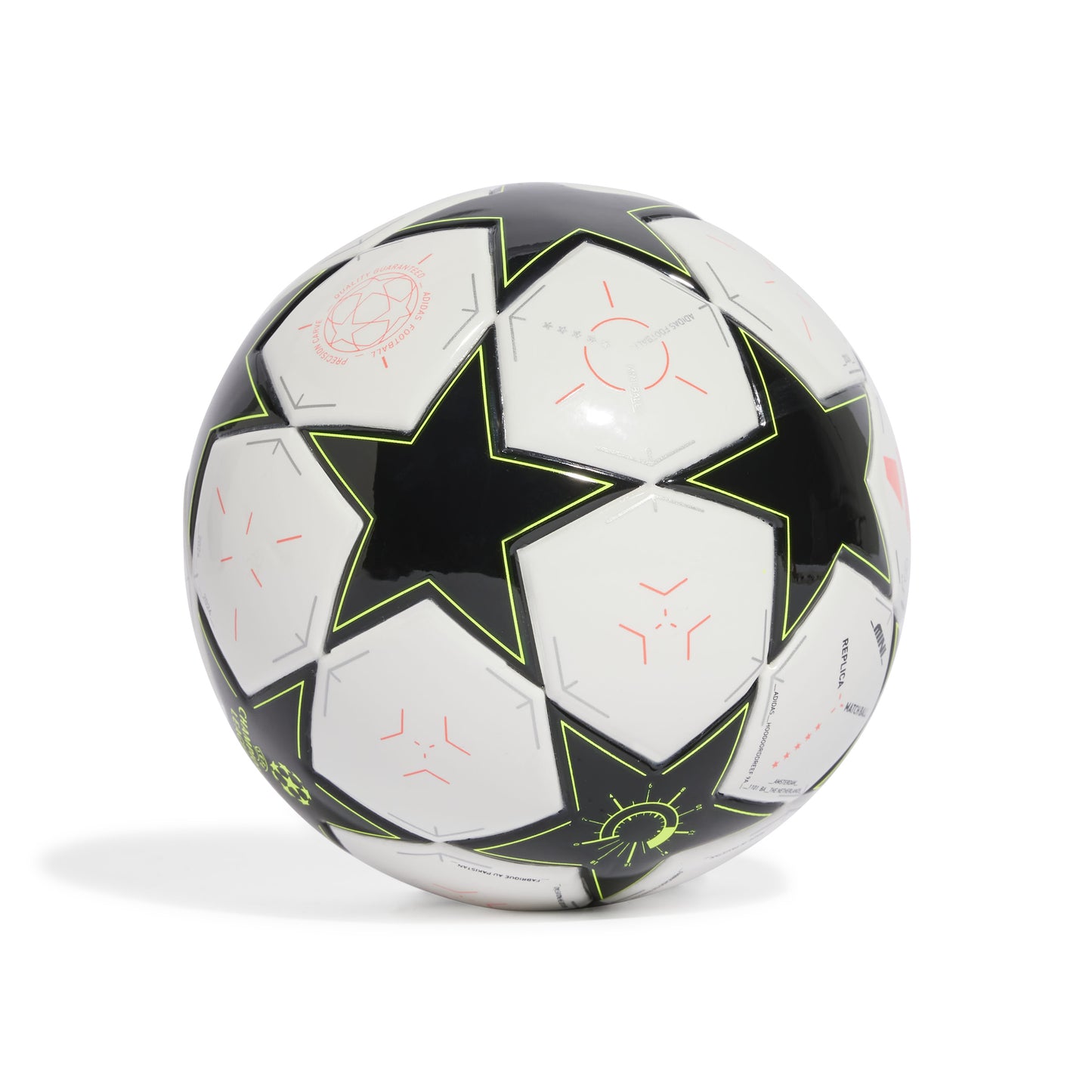 adidas UCL 24-25 Mini ball Group Stage - White / Black / Platinum Metallic / Team Solar Yellow