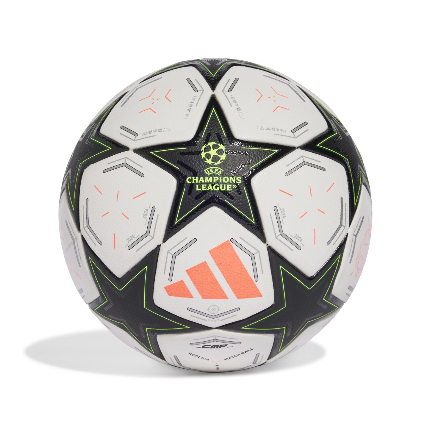 adidas UCL 24-25 Competition ball Group Stage - White / Black / Platinum Metallic / Team Solar Yellow